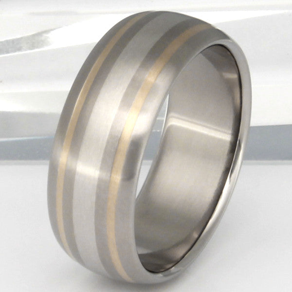 freedom two tone ring m9 Titanium Wedding and Engagement Rings