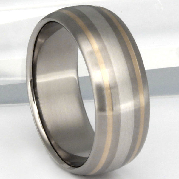 freedom two tone ring m9 Titanium Wedding and Engagement Rings