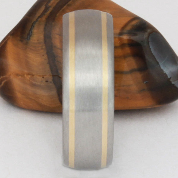 titanium wedding ring with gold inlay g11 Titanium Wedding and Engagement Rings