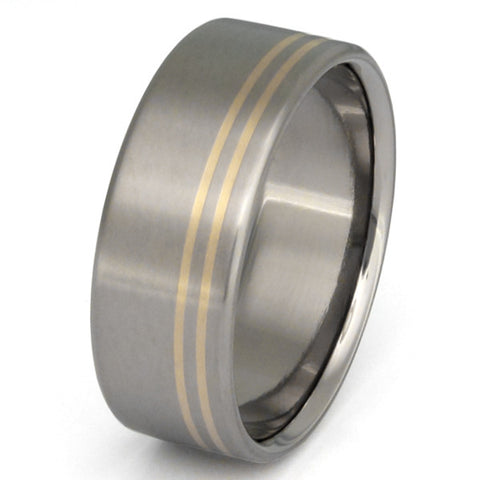 titanium gold ring g2 Titanium Wedding and Engagement Rings