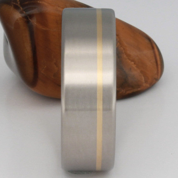 titanium wedding ring with gold inlay g6 Titanium Wedding and Engagement Rings