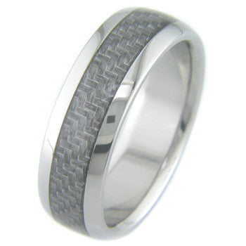 Titanium and carbon hot sale fiber wedding band