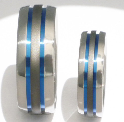 matching sable titanium ring set stsa11 Titanium Wedding and Engagement Rings