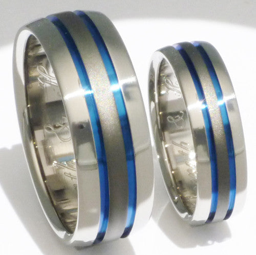 matching sable titanium ring set stsa11 Titanium Wedding and Engagement Rings