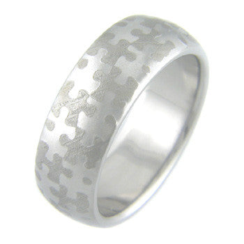 Boone Titanium Mokumanium™ Ring - Puzzle