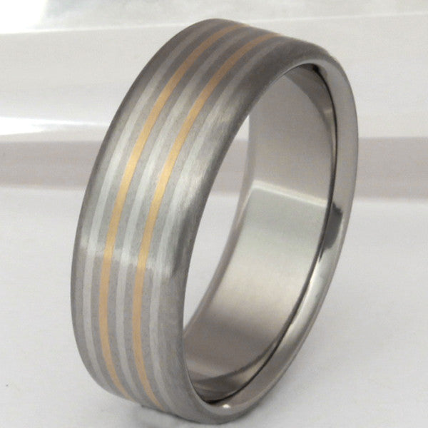 illumination two tone ring m3 Titanium Wedding and Engagement Rings