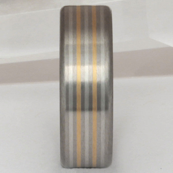 illumination two tone ring m3 Titanium Wedding and Engagement Rings