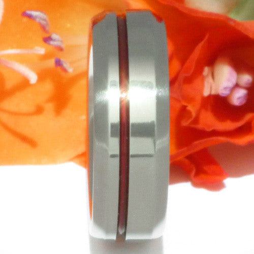 thin red line titanium ring r25 Titanium Wedding and Engagement Rings