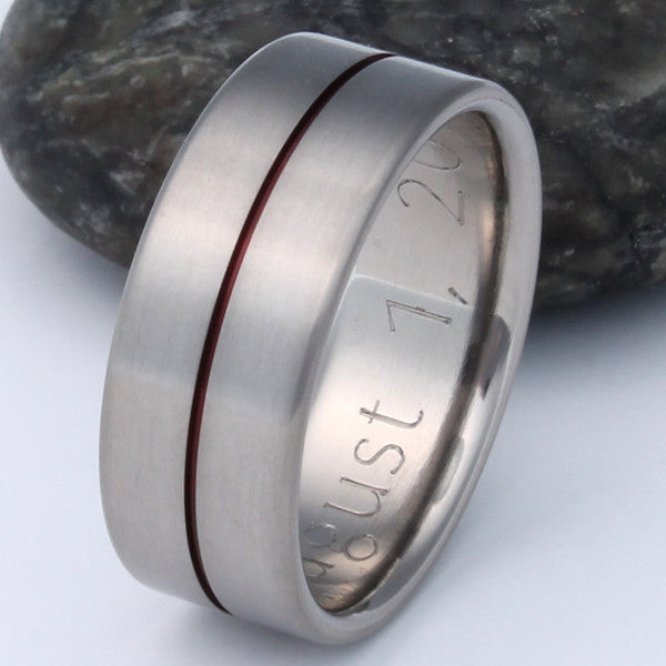 red titanium ring r34 Titanium Wedding and Engagement Rings