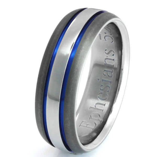 sable titanium ring sa22 Titanium Wedding and Engagement Rings