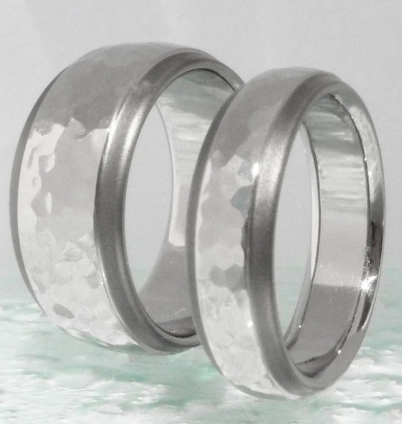 matching sable titanium wedding band set stsa25 Titanium Wedding and Engagement Rings