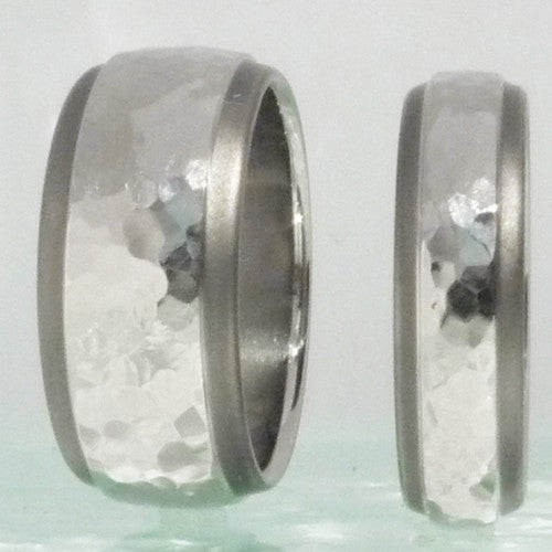 matching sable titanium wedding band set stsa25 Titanium Wedding and Engagement Rings