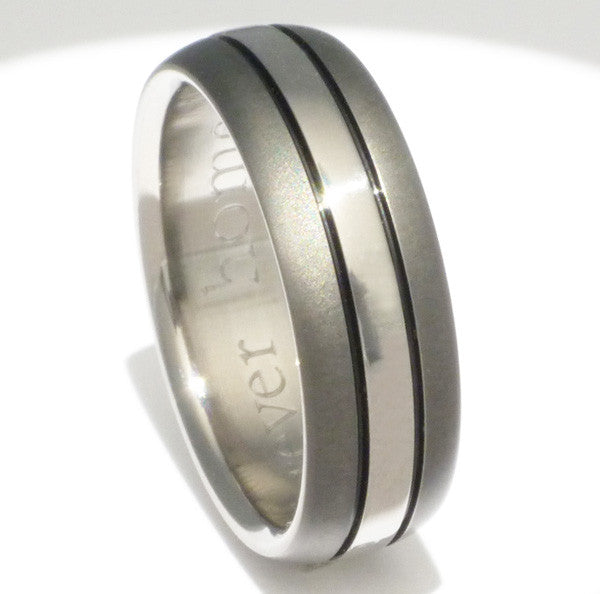 sable titanium ring sa4 Titanium Wedding and Engagement Rings