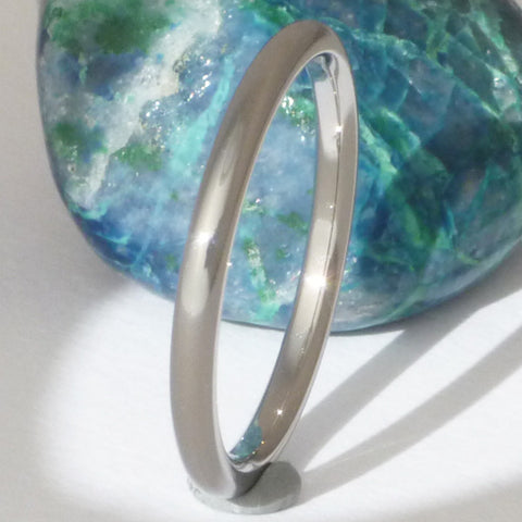 true classic stackable titanium ring Titanium Wedding and Engagement Rings