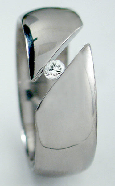 tension set rings t3 Titanium Wedding and Engagement Rings