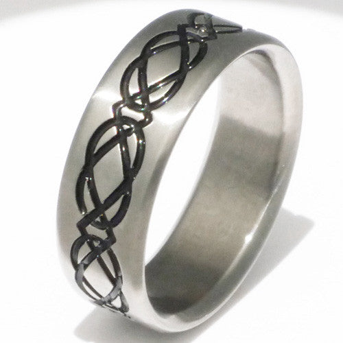 black titanium irish celtic promise ring ck3 Titanium Wedding and Engagement Rings