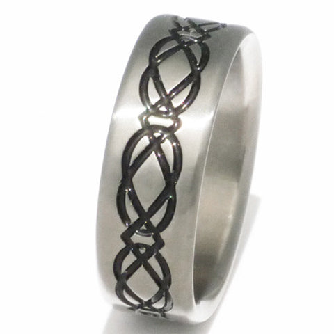 black titanium irish celtic promise ring ck3 Titanium Wedding and Engagement Rings