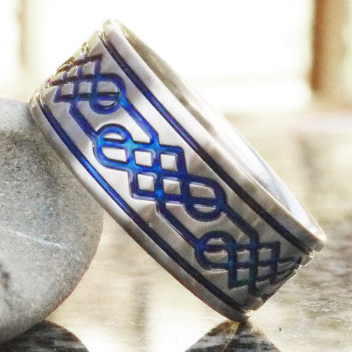 Titanium Irish Celtic Promise Rings ck55