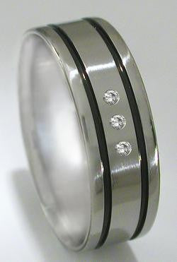 titanium diamond rings s17 Titanium Wedding and Engagement Rings