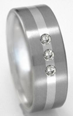 titanium diamond rings s40 Titanium Wedding and Engagement Rings