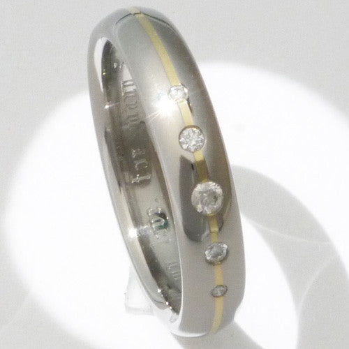 titanium diamond engagement ring with gold s15 Titanium Wedding and Engagement Rings