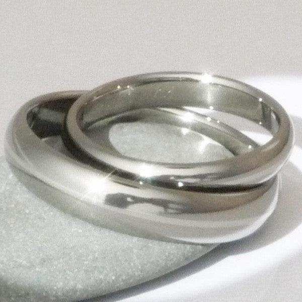matching titanium wedding band set ste4 Titanium Wedding and Engagement Rings