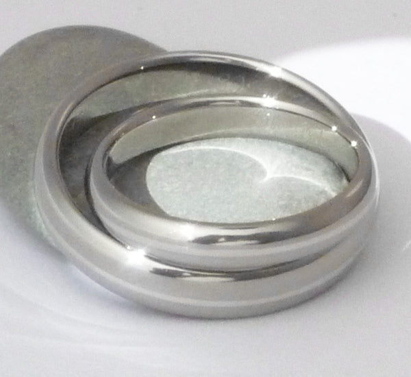 matching titanium wedding band set ste4 Titanium Wedding and Engagement Rings