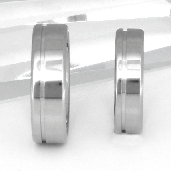 matching titanium wedding band set stn2 Titanium Wedding and Engagement Rings