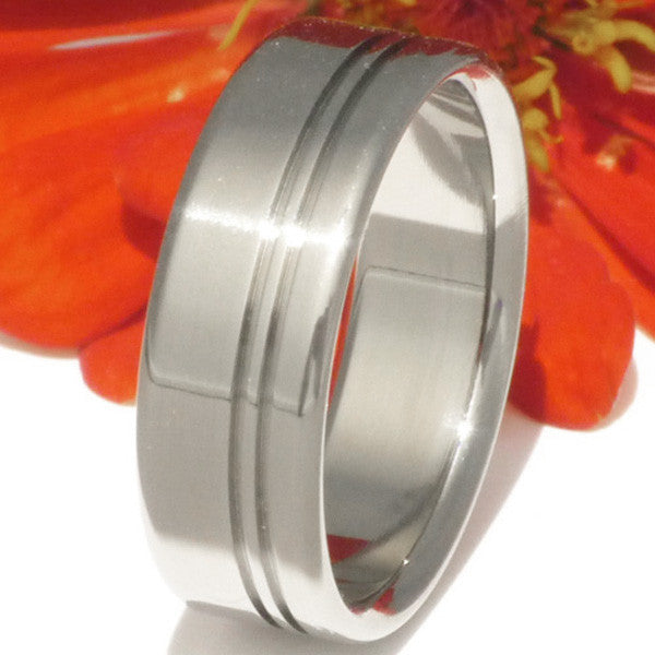titanium ring hideaway n8 Titanium Wedding and Engagement Rings