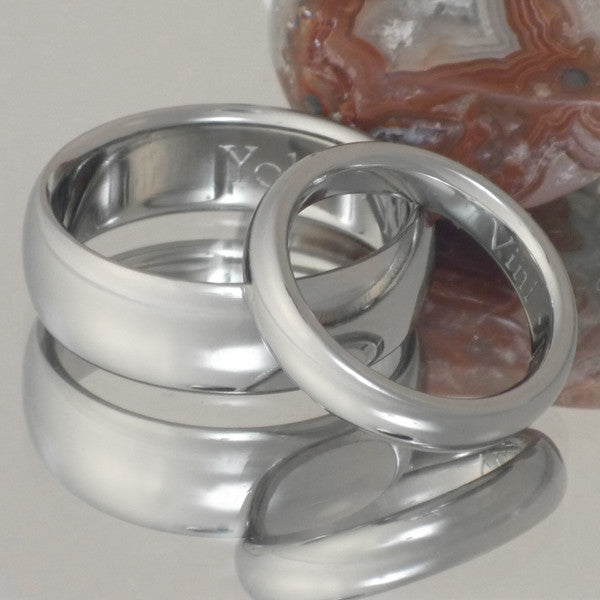 matching titanium wedding band set stn11 Titanium Wedding and Engagement Rings
