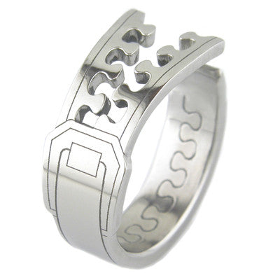 Boone Titanium Ring - Zipper